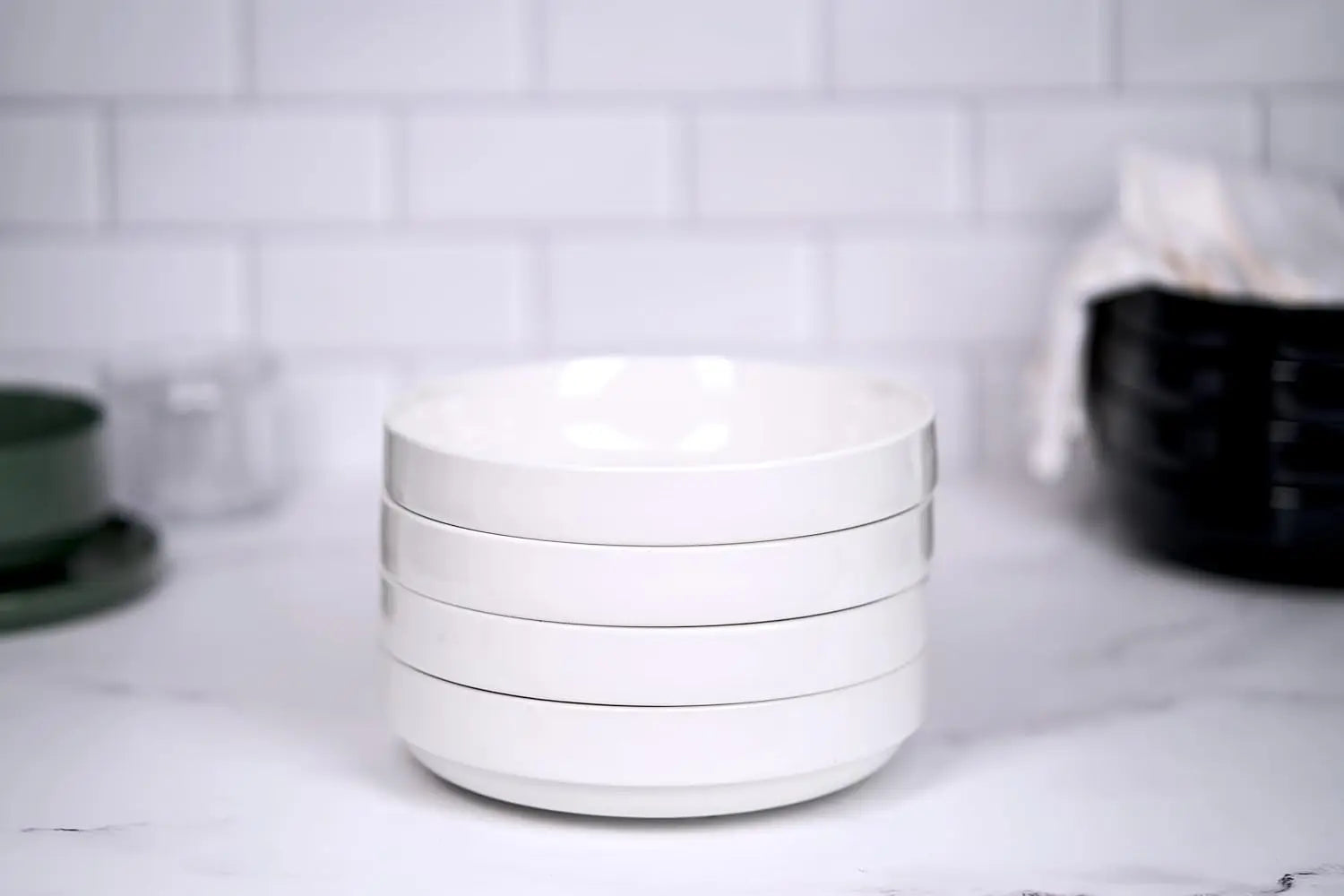 Pasta Bowl, Bowl Plate, Low Bowl, Plate Bowls, Ceramic Large Shallow Bowls, Microwave and Dishwasher Safe, Great for Soups and S