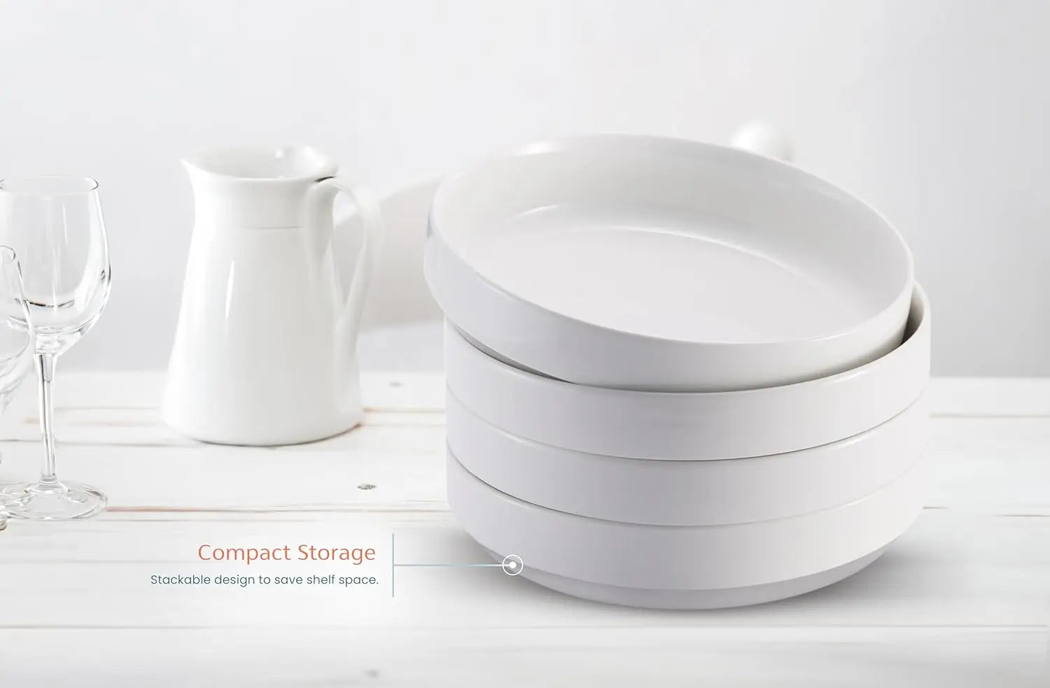 Pasta Bowl, Bowl Plate, Low Bowl, Plate Bowls, Ceramic Large Shallow Bowls, Microwave and Dishwasher Safe, Great for Soups and S