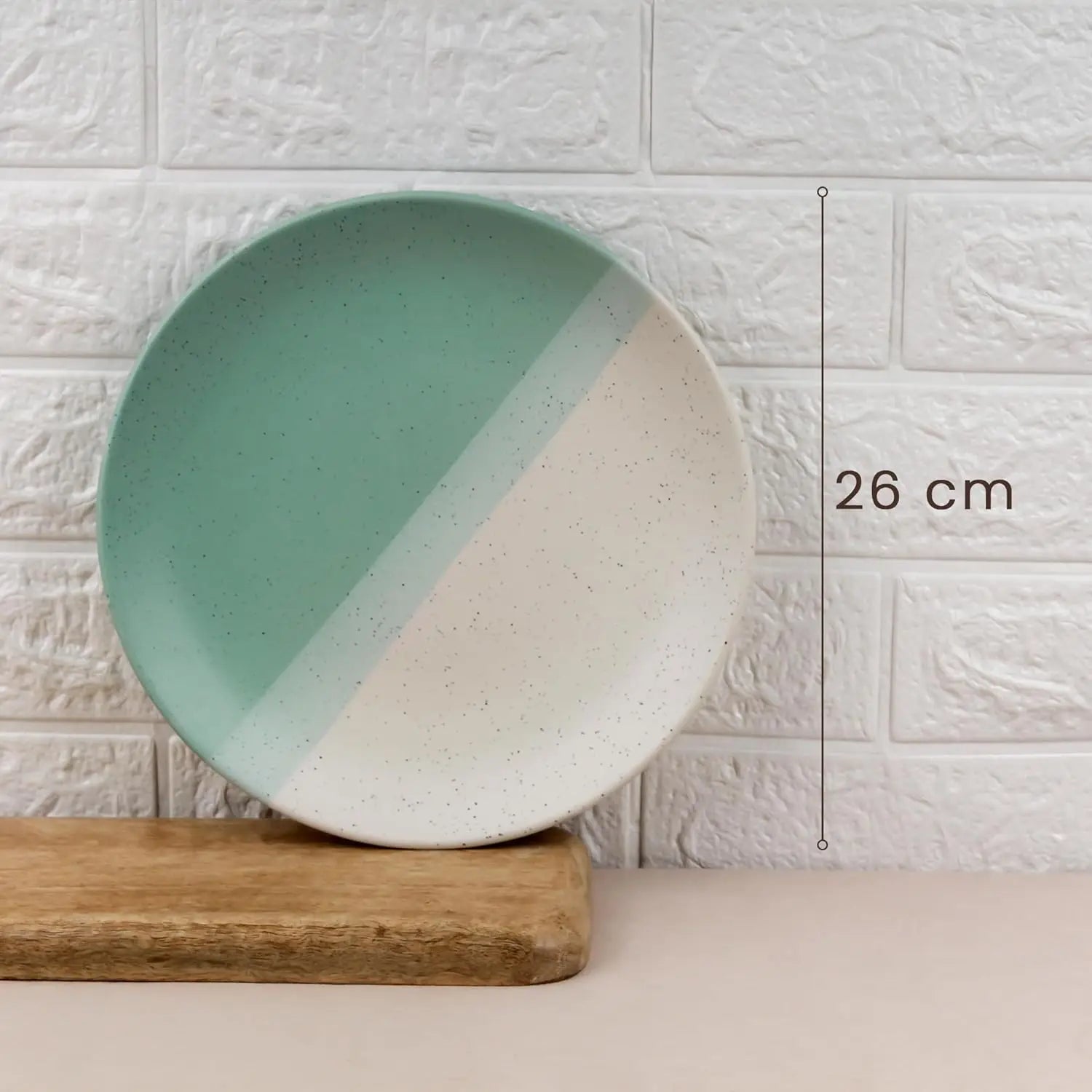 6 Full Dinner Plates, 6 Vegetable Bowls | Microwave & Dishwasher Safe | Ceramic Plate | Katori