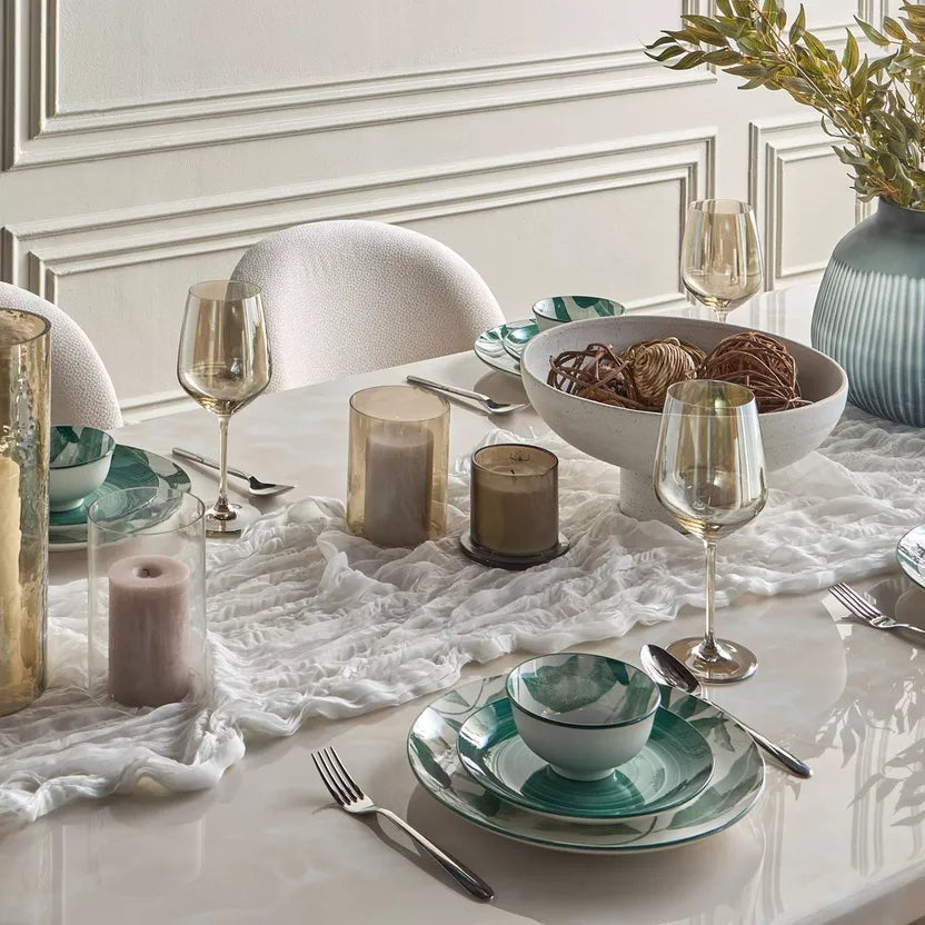 Bahama 12-Piece Stoneware Dinner Set – Serves 4