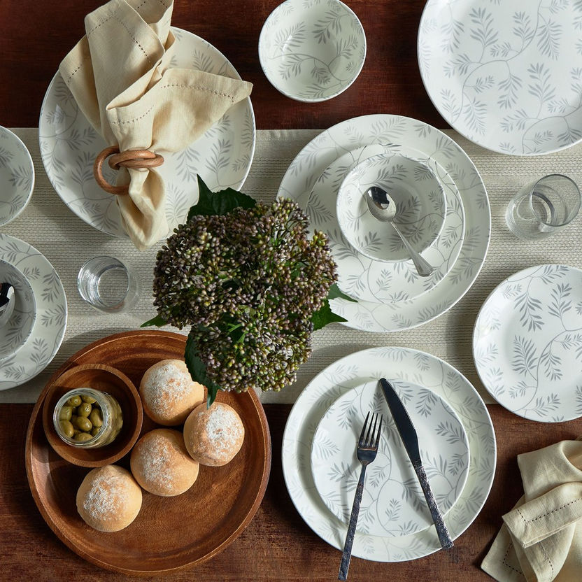 Lilya Printed Porcelain Set – 12 Pieces of Everyday Style