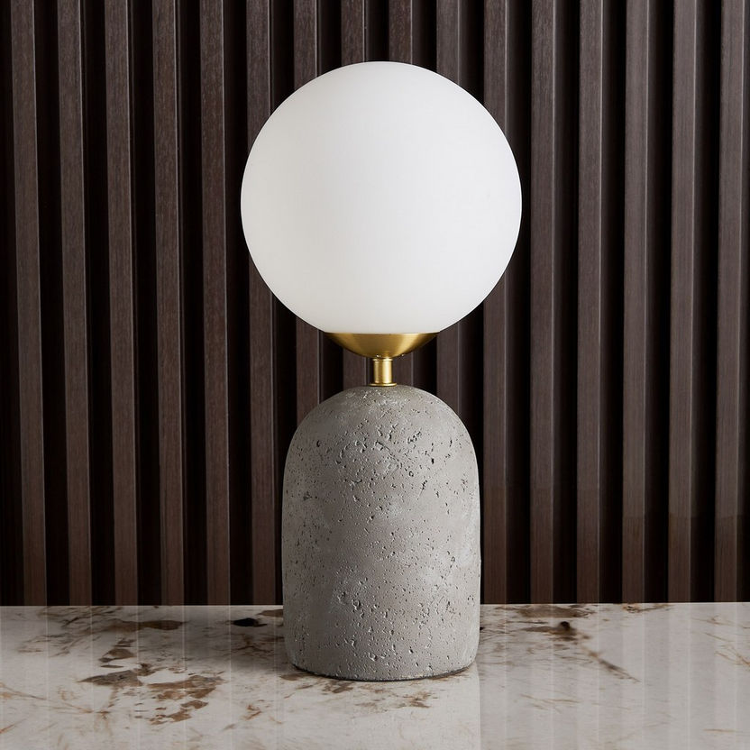 Baldwin Cement Table Lamp – Twin Set (2 × 43 cm) – Modern Minimalist Lighting