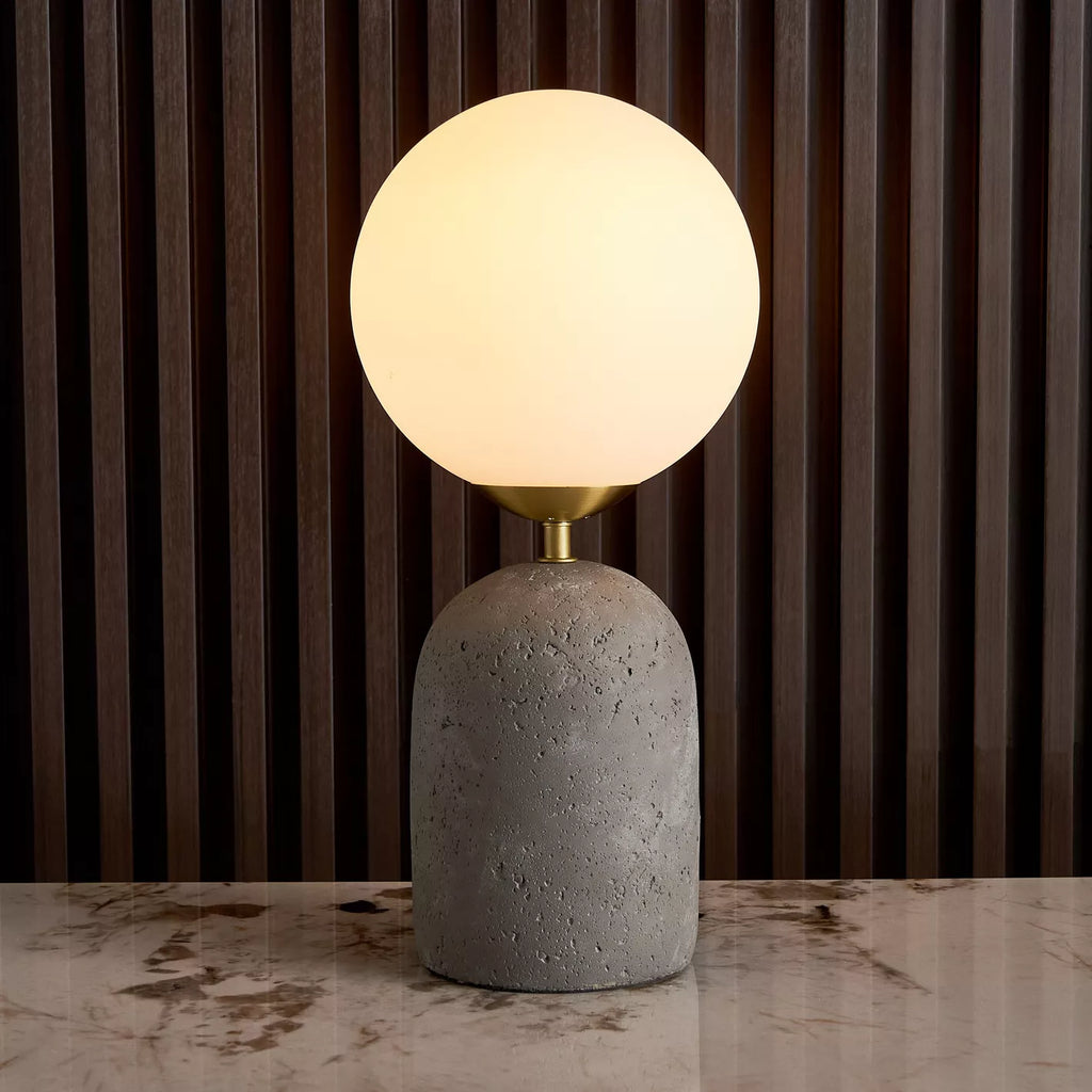 Baldwin Cement Table Lamp – Twin Set (2 × 43 cm) – Modern Minimalist Lighting