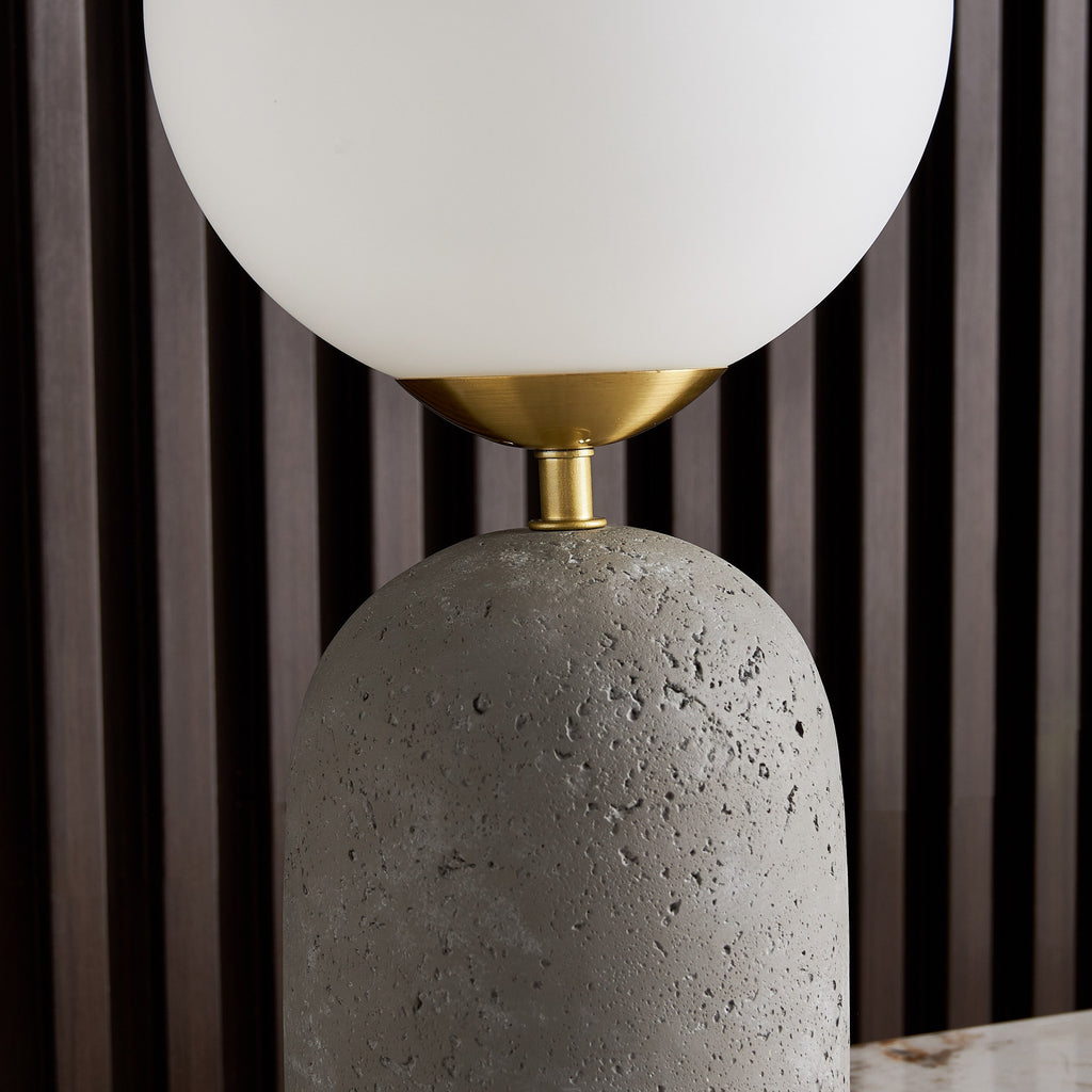 Baldwin Cement Table Lamp – Twin Set (2 × 43 cm) – Modern Minimalist Lighting