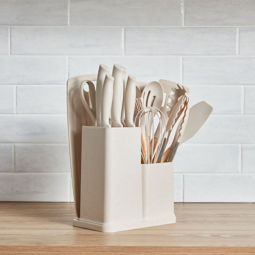 Chloe 18-Piece Kitchenware Set – Complete Cooking Tools Bundle