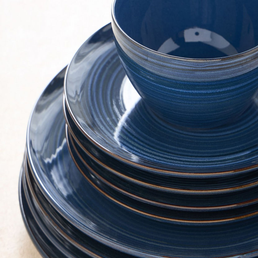 Lucas 16-Piece Stoneware Dinner Set – Rustic Modern Style for Everyday Dining