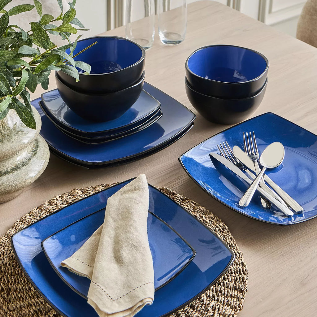 Elise 18-Piece Stoneware Dinner Set – Natural Modern Elegance for Every Meal