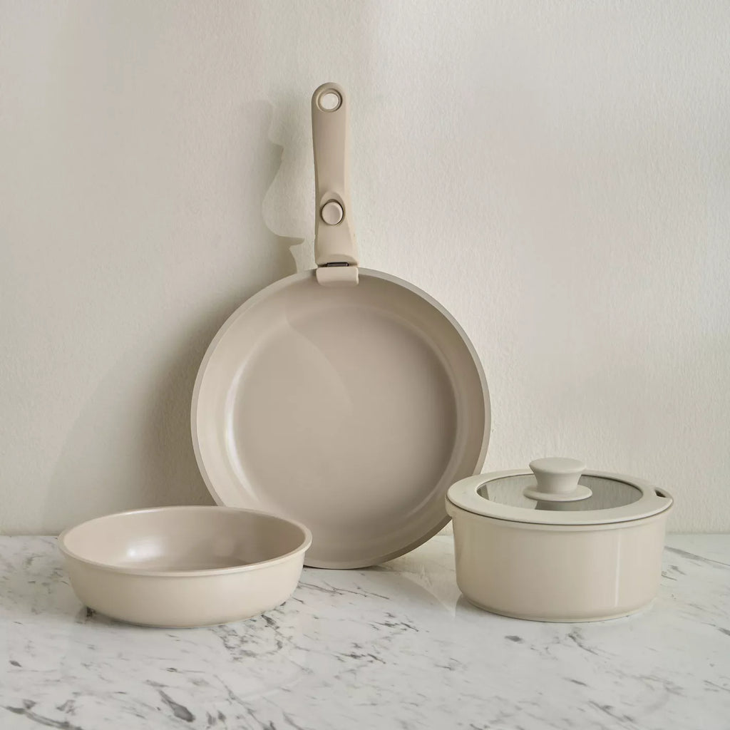 Baker’s Secret 5-Piece Cast Aluminium Cookware Set – Premium Non-Stick Performance