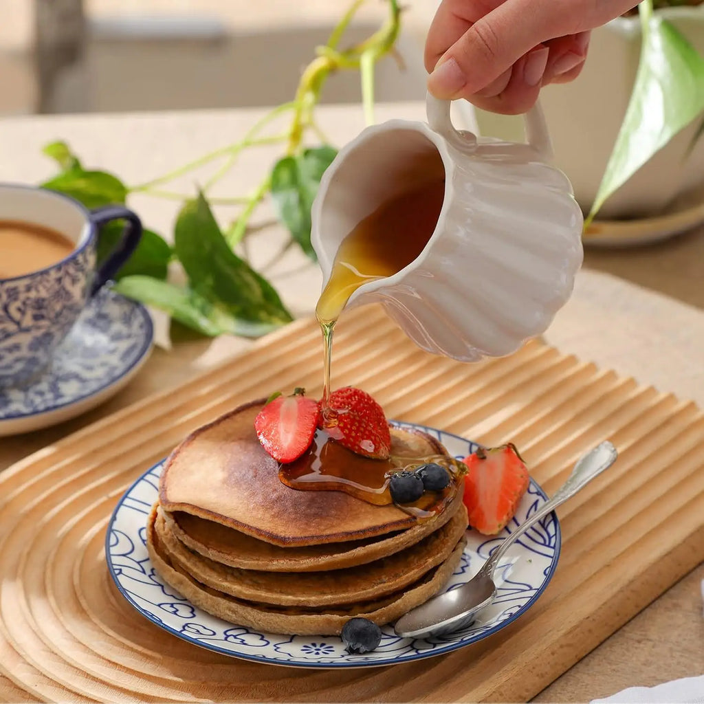 Ceramic Dessert Plates Set of 6, Small Salad Plates 6 Inch Appetizer Plates Kitchen, Mini Dinner Plates Cake Snacks Side Dish, M